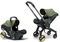 Doona i Baby Car Seat & Travel Stroller Desert Green - Convertible 0+ Car Seat and Pram with 5 Point Safety Harness - Ergonomic Pushchair and Travel System - ISOFIX Base Sold Separately