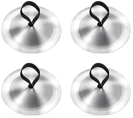 WUMUZAI 4 platillos de dedo para danza del vientre, mini platillos de mano de 2.1 pulgadas, símbolo de instrumento musical, zills de dedo de hierro para adultos bailarines fiesta de noche (plateado)