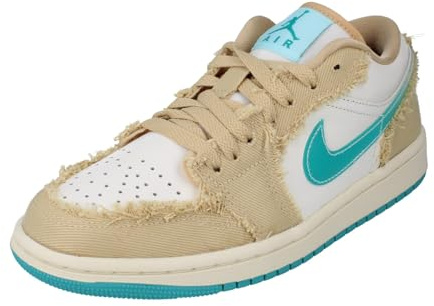 Nike Damen Air Jordan 1 Low Sneaker, Sesam Dusty Cactus, 39 EU