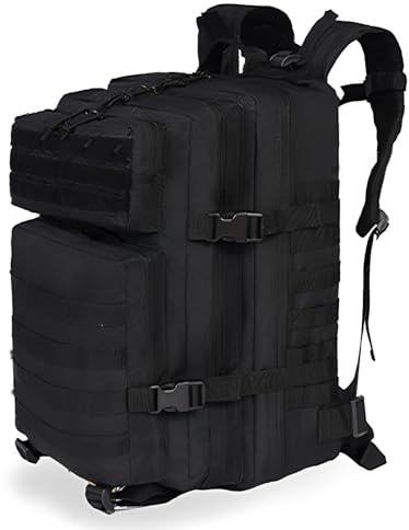 Mochila militar de 45 l para hombre, resistente al agua, táctica, para exteriores, equipo de supervivencia, mochila de trabajo, mochila para hombre, mochila adecuada para camping, senderismo y viajes