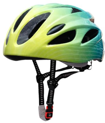 kowaku Kinderfahrradhelm, Kinderhelm mit verstellbarem Headlock 52-58 cm für Mädchen & Jungen, Multisport Sicherheitshelm für Babyabenteurer, Kinderfahrradhelm für Outdoor, Roller, Skaten, Gelbgrün