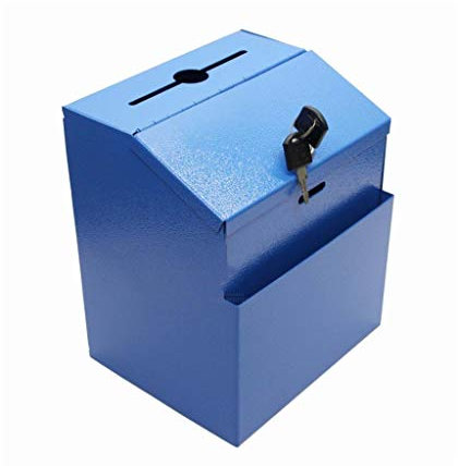 YBVBCXCB Buzón de Correos, buzón de Correos de Estilo Americano Simple con Cerradura, buzón de Seguridad de Metal para Exteriores, 2 Llaves para Pared Exterior, Boda