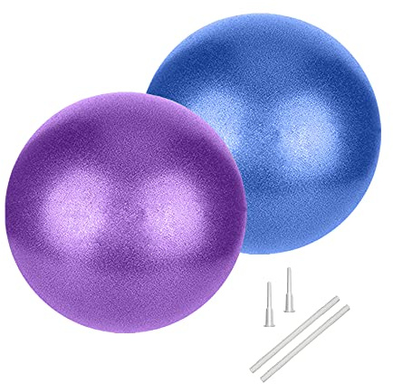 Palla Pilates Piccola, 25 cm Fitball Softball da Fitness, Soft Fit Ball Pallone Palloni Attrezzi per Yoga Ginnastica Fisioterapia Ritmica Gravidanza Casa Bambina ( Formazione Base & Migliora Saldo )