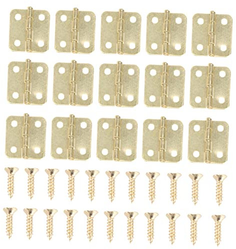 Housoutil Charnières De Boîtier Recouvrir Ampoules Rechargeables Goupille De Verrouillage à Ressort Tire Loquet Charnière D'armoire D'angle Serrure E14 Limiteur Trousse Cas Ciseau Yellow