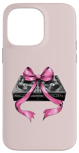 Coquette Bow Dj Disc Jockey - Tocadiscos para niña y mamá, color rosa Carcasa para iPhone 14 Pro Max