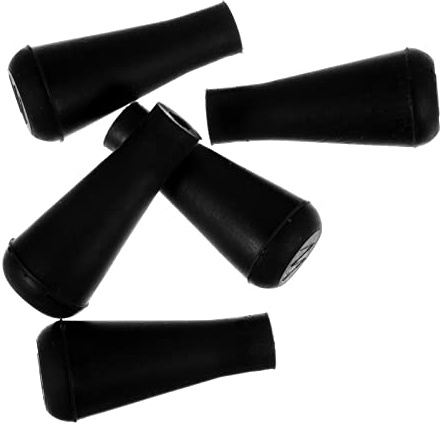 LAPYAPPE 5pcs 6mm Rubber Arrowhead for Archery Practice and Stump Shooting, Safety Blunt Arrow Points, Harder to Lose Replacement Heads for Wooden Arrows