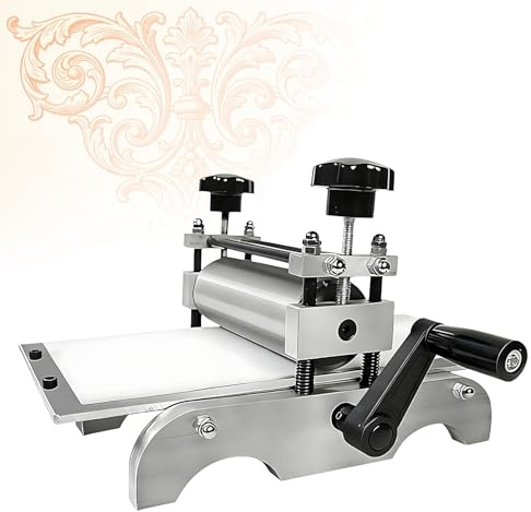 PRECISTECH Macchina da Stampa Manuale Professionale, Torchio Incisione E Pressa Piana Multifunzione, Stampa Dettagliata su Carta, Legno E Rame, Hobbyisti Incisione