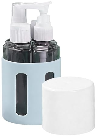 Genérico Envases de Viaje para Artículos de Tocador - Set 4 en 1 a Prueba de Fugas,Botellas Recargables para Productos de Higiene Personal | para mujer,
