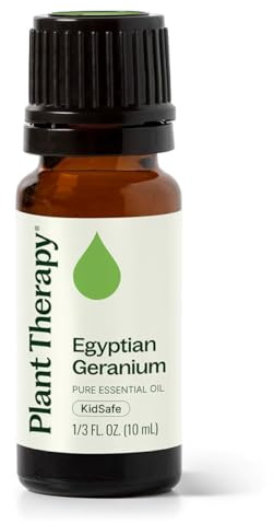 Plant Therapy Egyptian Geranium Essential Oil 10 mL (1/3 oz),100% Pure, Undiluted, Natural Aromatherapy, Stress Relief, Emotional Balance