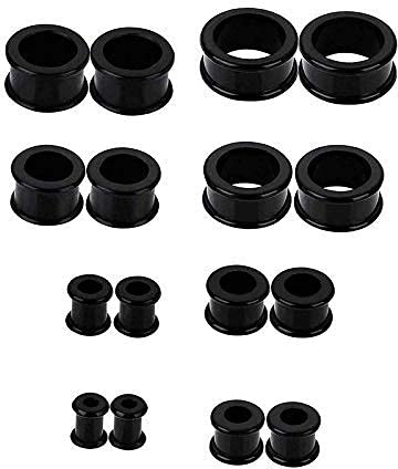 Liuxn 16 Pièces Tunnels de Chair Tunnels d'oreille en Silicone Tunnels Plugs