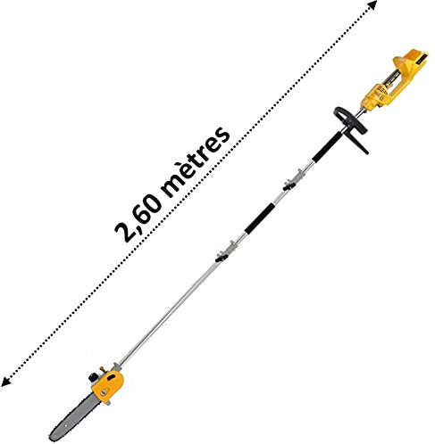 Élagueuse sur perche sans fil à batterie, 40 V, GT ELEC - Sans batterie et sans chargeur