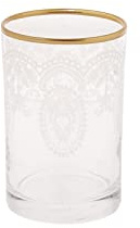 KARACA Beril Coffee Side Water Glass Gold Set of 6