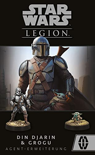 Atomic Mass Games | Star Wars: Legion – Din Djarin & Grogu | Agent-Erweiterung | Tabletop | 2 Spieler | Ab 14+ Jahren | 120-180 Minuten | Deutsch