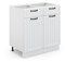 Vicco Badschrank Fame-Line, Weiß Landhaus/Weiß, 80 x 81.6 cm ohne Arbeitsplatte