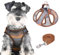 PawSailor Hundegeschirr-Leinen-Set, Step-In, Kein Ziehen, Bedruckt, Reflektierend, Atmungsaktiv, Verstellbar, Ausbruchsicher, Hundeweste, Geschirr Für Extra Kleine Hunde Und Katzen, Braun XXS