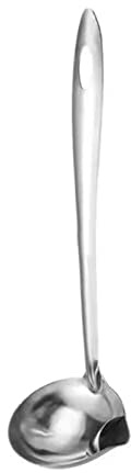 Séparateur d'huile en acier inoxydable - Louche à soupe - Pour sauces et aliments - Cuillère de séparation des graisses - Gadget de cuisine à la maison