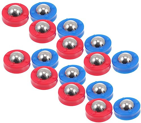 ibasenice 16piezas Accesorios para Mesa De Tejo Mini Bolas Rodantes Bolas Rodantes para Fútbol Equipo De Curling Cuentas Deslizantes Libres para Mesa De Tejo