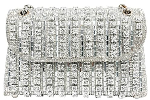 Sparkly Rhinestone Clutch Portmonnä, Damväskor - Lyxig kvällsväska | Damväska - Mjuk bärbar Rhinestone Clutch-väska för kvinnor