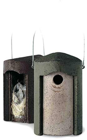 Schwegler Vogelhaus Nistkasten 32mm braun Holzbeton Meise 3.6kg 12cm 18x16x26cm
