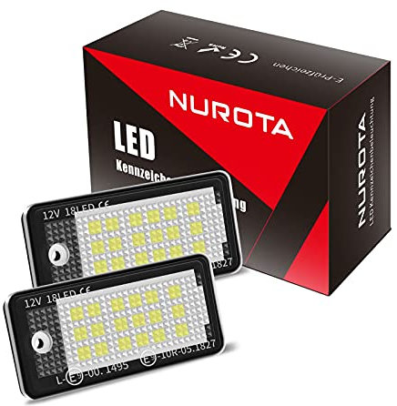 NUROTA Kennzeichenbeleuchtung LED passend für A3 8P, A4 B6 B7, A6 4F, A5 Cabrio, Q7