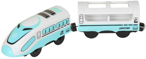 Trenino Elettrico Per Bambini,Treno-Merci Con Collegamento Magnetico Locomotiva,Treno Locomotiva a Batteria,Giocattolo Treno Elettrico,Treno Modello Comando Manuale Giocattolo Educativo per Bambini