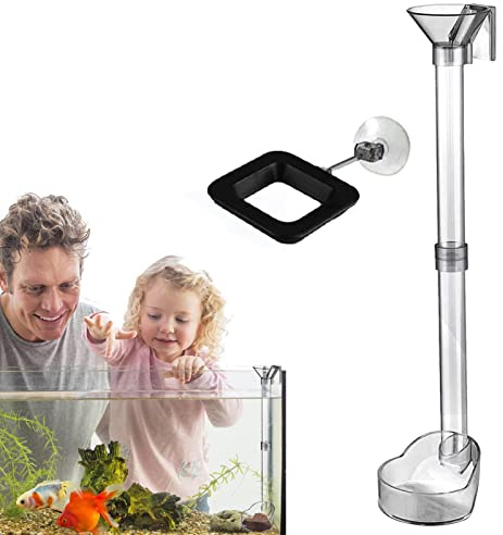Yeeda Distributeur de crevettes, aquarium crevettes, tube d'alimentation pour poissons, crevettes, aquarium, gamelle de nourriture pour poissons, facile à nettoyer