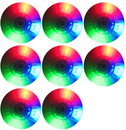 Uposao Roues Roller, Lot de 8 Roues de Roller en Ligne LED Light Up Roues de Patin Roue de Rechange 68/70/72/76/80 mm pour Enfants et Adultes Roller, Skateboard