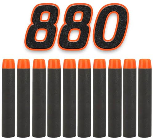 König Design Nerf Pfeile - 880 Stück Nerf Darts Nerf Munition Pfeile Dart Bullets Refill Darts Foam Pfeile für N-Strike Elite Blasters Series Hasbro Fortnite