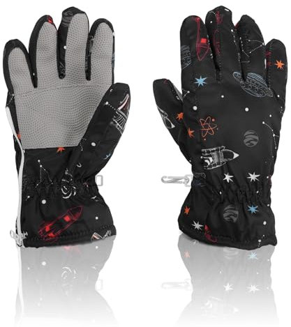 YooxArmor Kinder Skihandschuhe, wasserdichte Winter Schnee Handschuhe für 4-8 Jungen Mädchen, Kaltes Wetter Warme Snowboard Handschuhe für Skifahren Radfahren