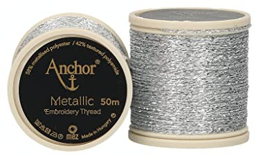 Anchor Metallic 4316000-00301 silber Effektstickgarn