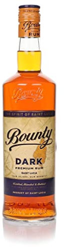 Bounty Rum Dark: Premium Dark Fine Rum | Distilled, blended and bottled in Saint-Lucia | 43% alcohol 700ml | Perfect base for Long Drink
