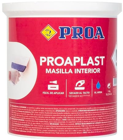 PROAPLAST EMPLASTE PARA PAREDES EN MASILLA INTERIOR 1 Kg.