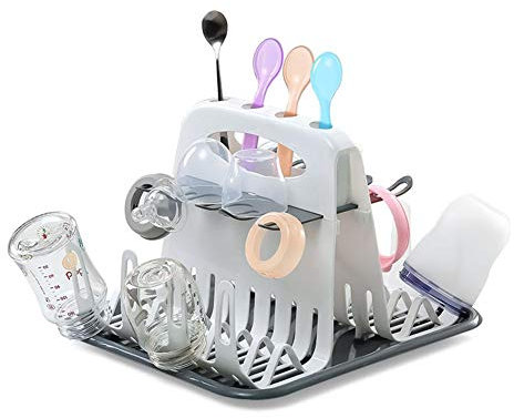 Trockenständer Babyflaschen, Flaschenständer, Babyfütterung Flaschentrockner Leicht Zu Reinigen Abnehmbarer Wasserbecher Trocknerhalter Abtropfgestell Für Babyflaschen Bechern Und Babyflaschen Zubehör