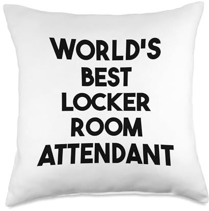 World's Best Locker Room Attendant Throw Pillow