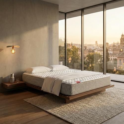 PIKOLIN Leah Compact - Colchón viscoelástico y Espuma HR | Altura 21 cm | 135x190 | Firmeza Alta | Confort Visco | Calidad Óptima | Protección Higiénica Total | Memory Foam