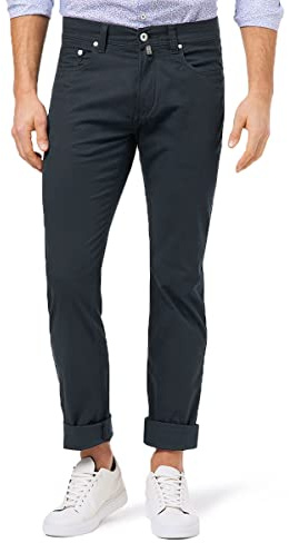 Pierre Cardin Lyon Tapered Pantalon d'été léger 5 poches pour homme, Noir cassé., 34W x 34L