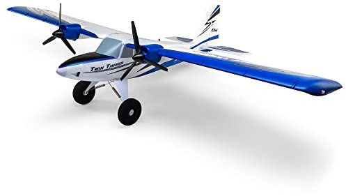 E-flite RC Airplane Twin Timber 1.6m BNF Basic Transmitter Battery and Charger Not Included with AS3X and Safe Select EFL23850 Airplanes B&F Electric