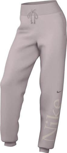 Nike Damen Hose W NSW Phnx FLC Os Logo Swtpnt, Platinum Violet/Smokey Mauve, FN2552-019, M