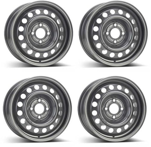 4x Alcar Llantas de acero 4-6530 5.5Jx14 ET36 4x100 compatible con Renault Clio Kangoo Megane Scenic Thalia Twingo