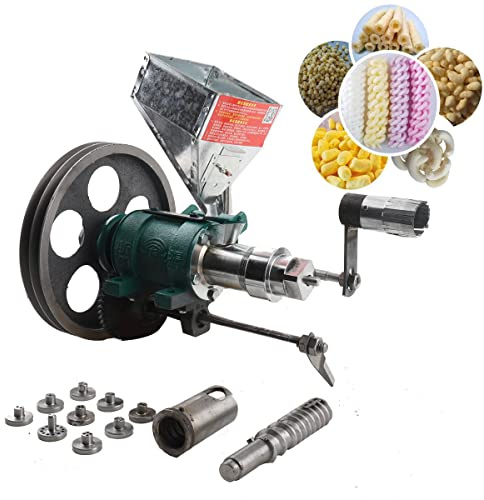 ECUTEE Extrusora de alimentos soplada, máquina de extrusión de maíz, soplando, máquina de extrusión de alimentos, soplando, máquina de alimentos para aperitivos, multifunción, fabricación de dulces, 9