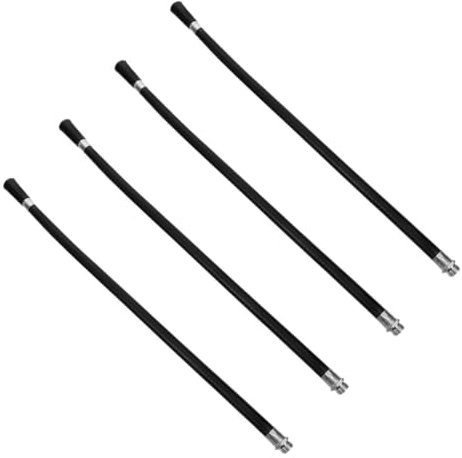 jojofuny 4piezas Manguera Extintor Incendios Flexible Boquilla Descarga Tubo Repuesto De Goma Para Seguridad Hogar y Oficina