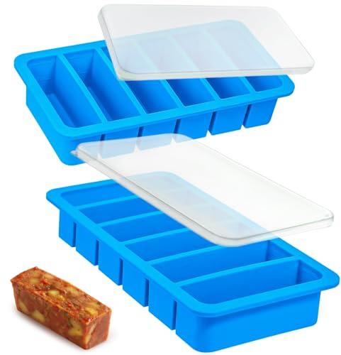 Kamehame Confezione da 2 stampi per zuppa in silicone per congelare zuppe, brodo, salsa, burro, preparazione pasti