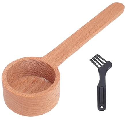 BAOFUYA Cucharada de Madera, Cuchara de Cocina de Cocina Elegante y Práctica para Cocinas Caseras Hoteles