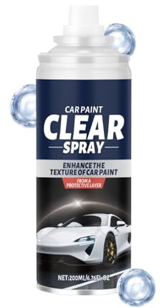 Huehkir Pulitore Carrozzeria - Spray Trasparente da 200 ml per Rivestimento,Prodotti per Cura Esterna | per Lucentezza, Prevenzione Ruggine, Escrementi di e Veicoli