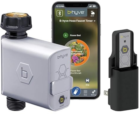 Orbit 21004 B-hyve Smart Hose Faucet Timer with Wi-Fi Hub, Compatible with Alexa