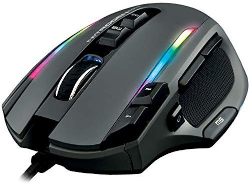 The G-Lab Kult NITROGEN Core Mouse Gaming con cable de Alto Rendimiento - Sensor Óptico Avago 10,000 DPI, RGB, Peso ajustable, 11 Botones Programables, Ultraligero, Compatible con PC/PS4/Xbox One