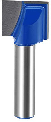 uxcell 18mm Dia 8mm Shank Bottom Cleaning Router Bit, 2 Flutes Carbide Tipped Cutter Uncoated for Woodworking