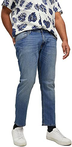 Jack & Jones Jeans Male Slim Fit Jjiglenn Jjoriginal MF 030 Slim Fit Jeans, Blu Denim, 32W x 34L