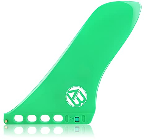 AQUBONA 9'' Surf & SUP Fin Single Center Water Fin Free No Tool Fin Screw Stand up Paddleboard Fin for Longboard Surfboard