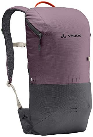 VAUDE Cityrucksack CityGo lila 14 L, wasserdichter Rucksack Damen & Herren, leichter Daypack für Städtetrips mit Laptop-Fach, Rolltop Rucksack ideal für den urbanen Alltag